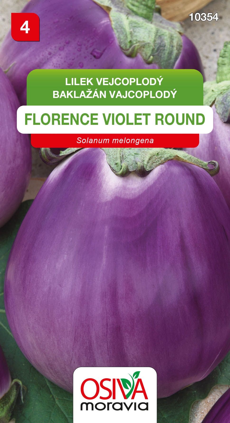 Baklažán vajcoplodý - Florence Violet Round