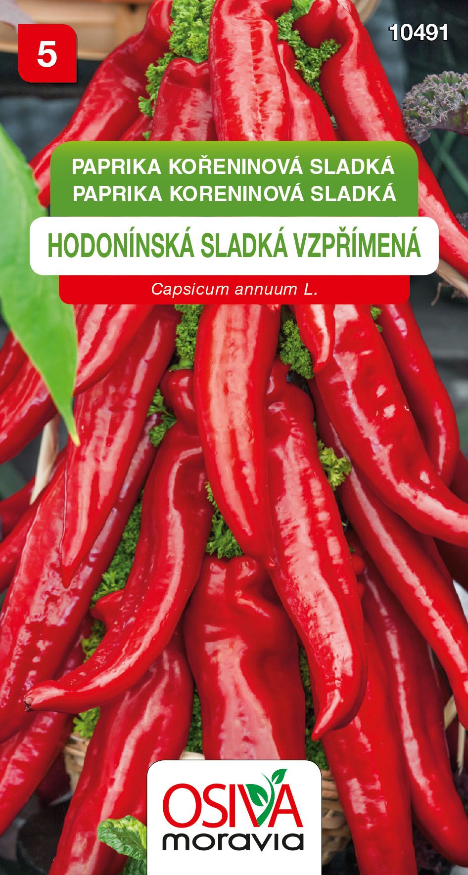 Paprika zeleninová - kořeninová - Hodonínská sladká