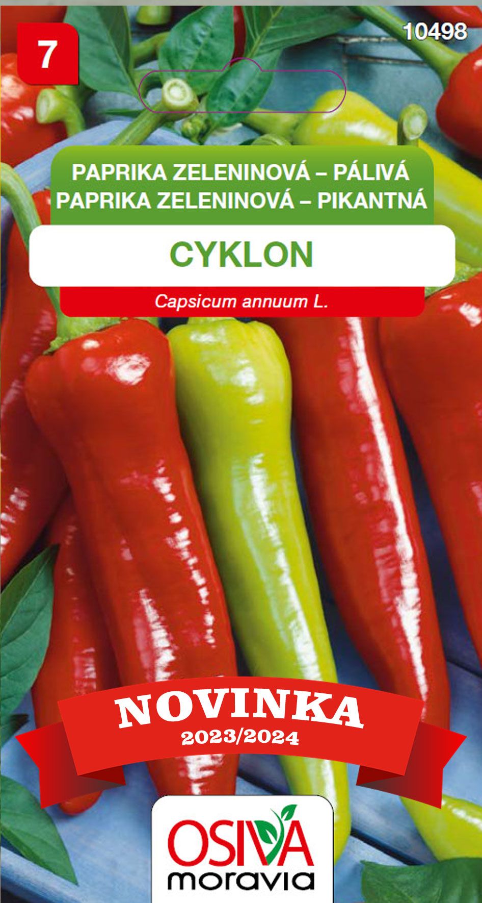 Paprika zeleninová - pálivá - Cyklon