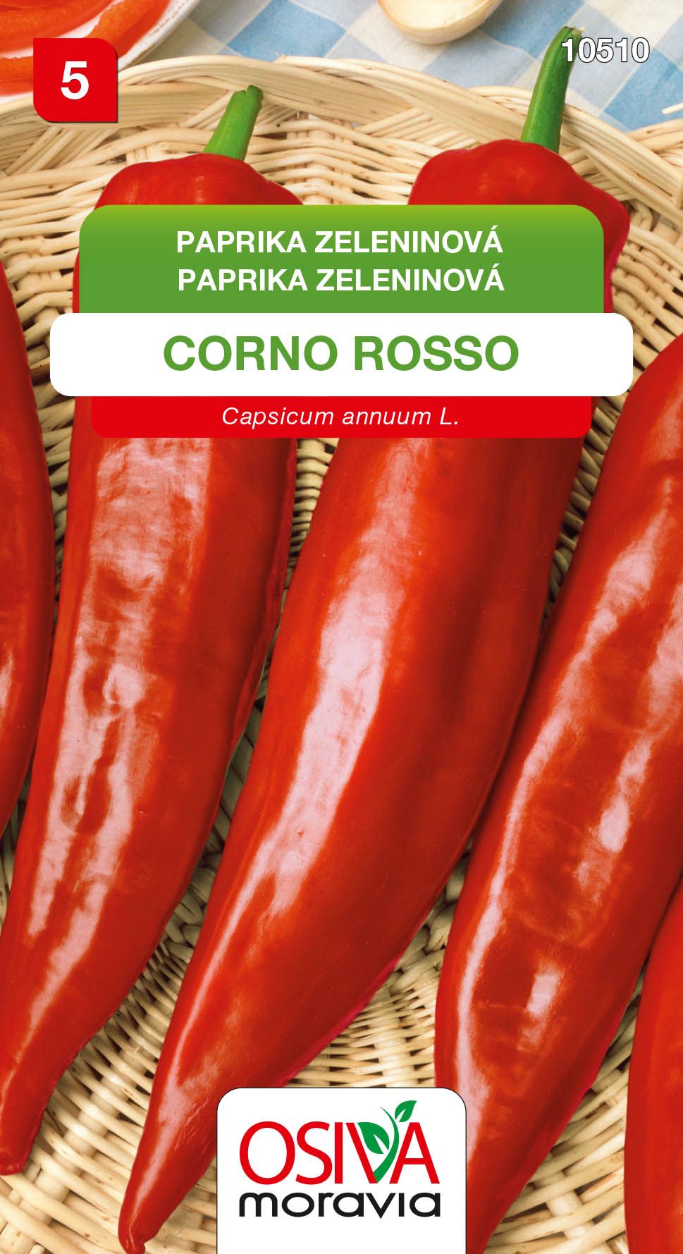 Paprika zeleninová - sladká - Corno Rosso