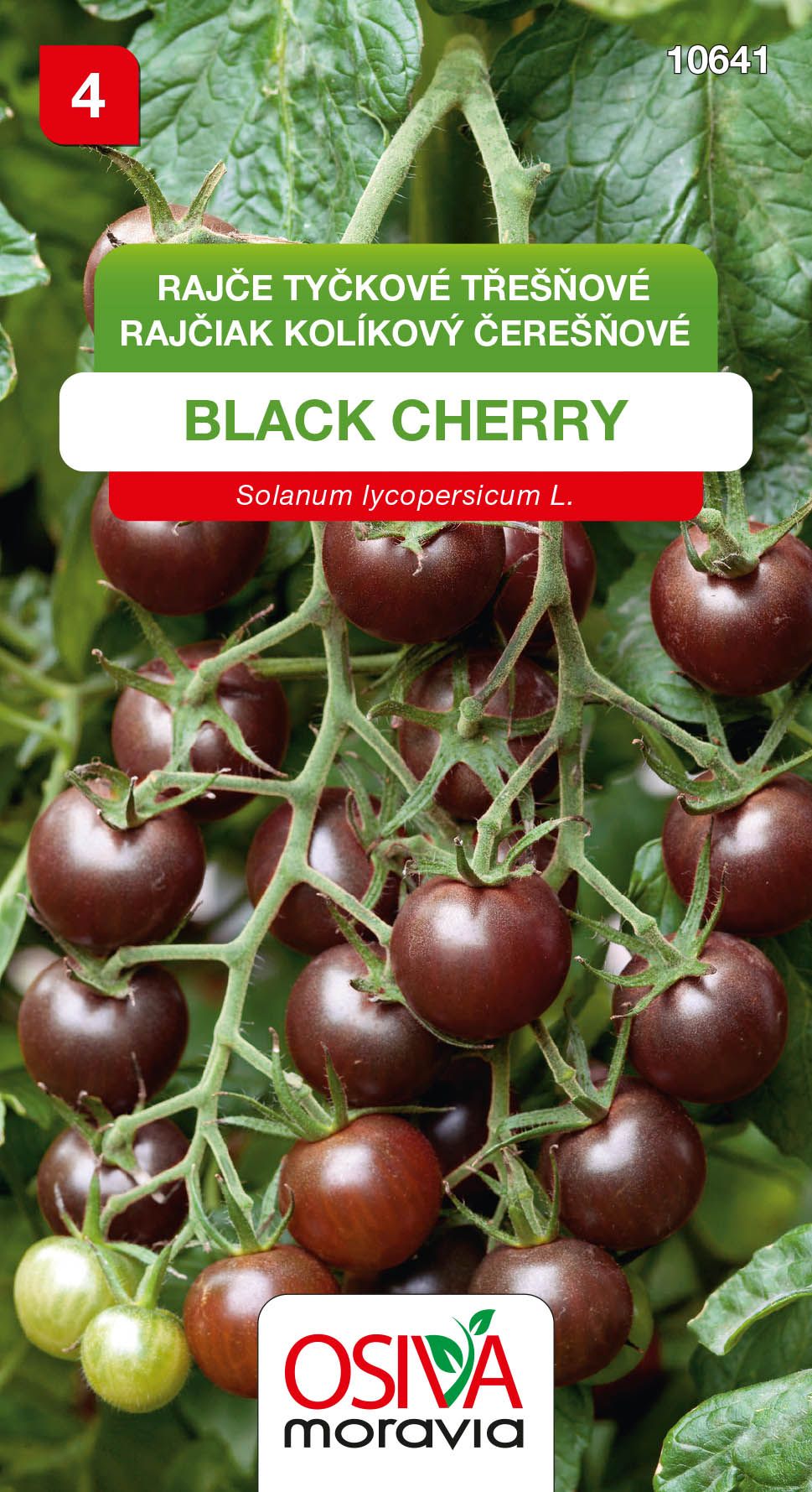 Rajčiak kolíkový rýbezľový - Black Cherry